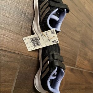 Adidas Kids Black and purple Sneakers
